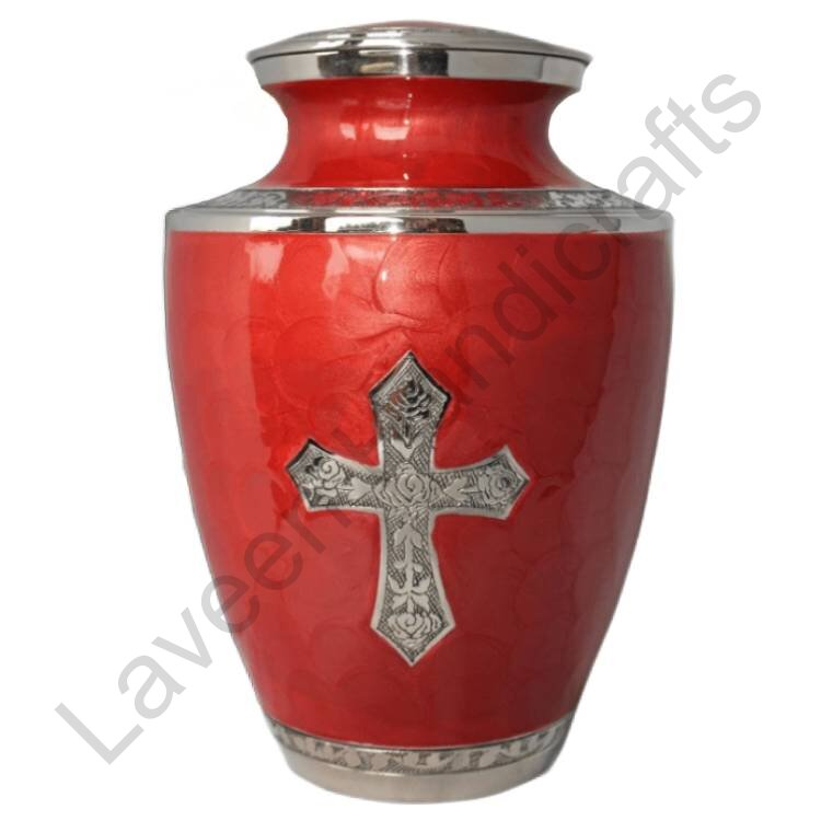 Cross Faith Human Urn Red