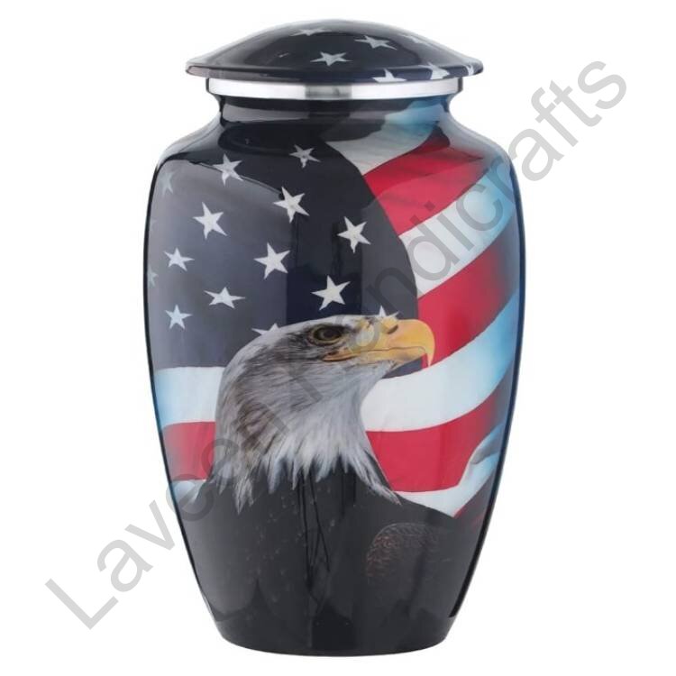 American Eagle Flag Human Urn Red / White / Blue