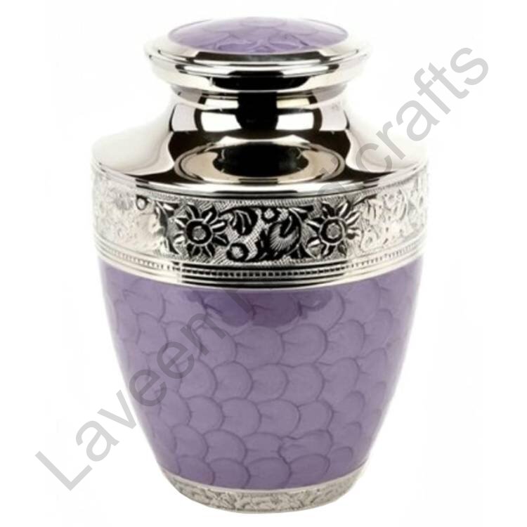 Floral Petal Human Urn Purple
