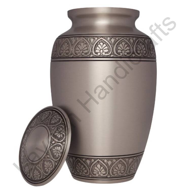 Ornate Leaf Human Urn Bronze