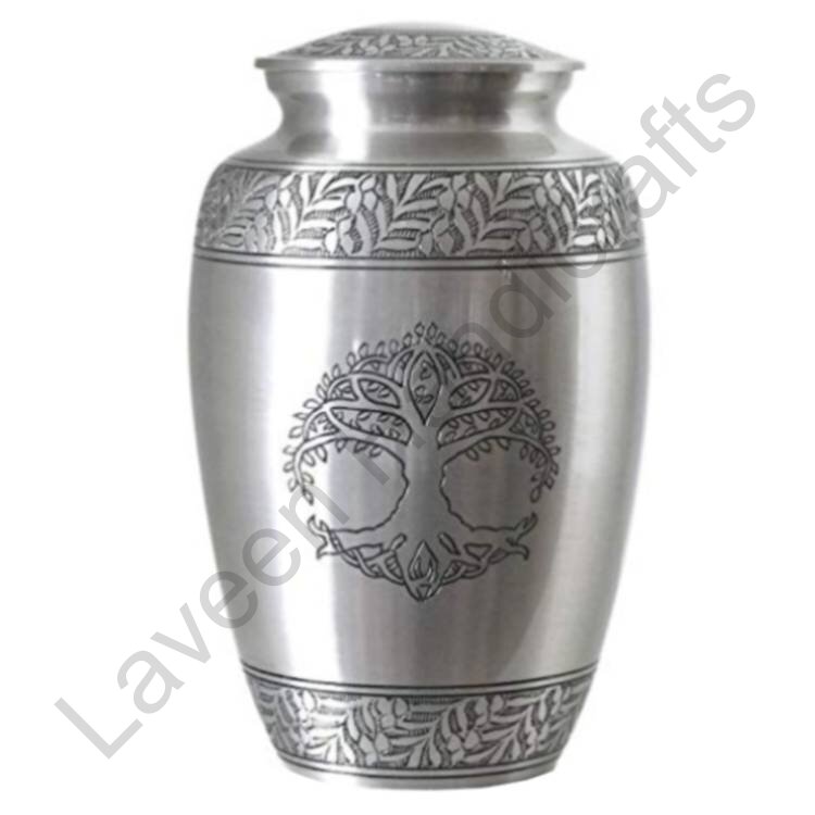 Tree Of Life Human Urn Silver