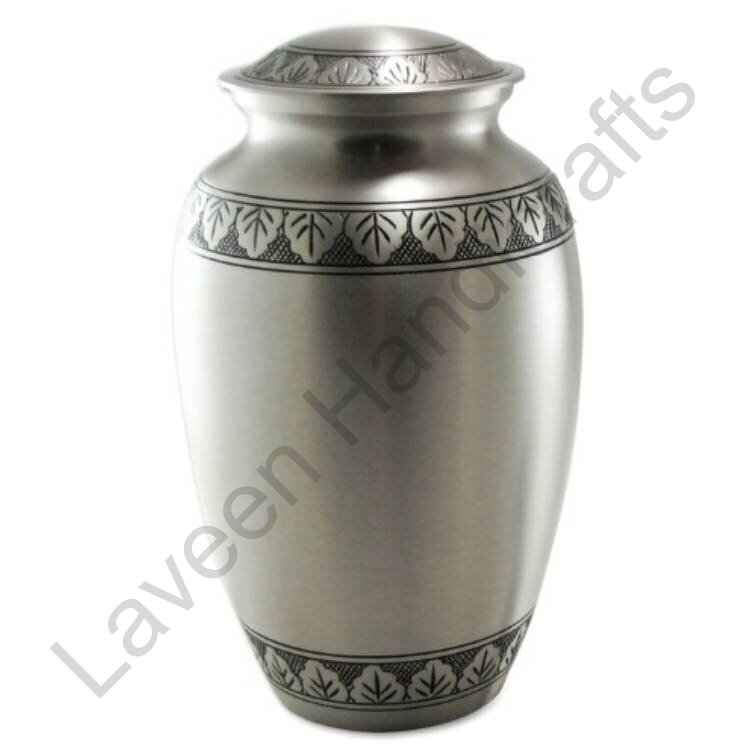 Leaf Garland Human Urn Silver