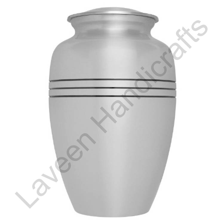 Simple Elegant Human Urn Silver