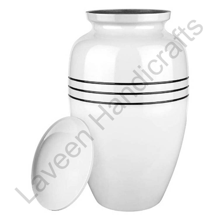 Simple Elegant Human Urn White