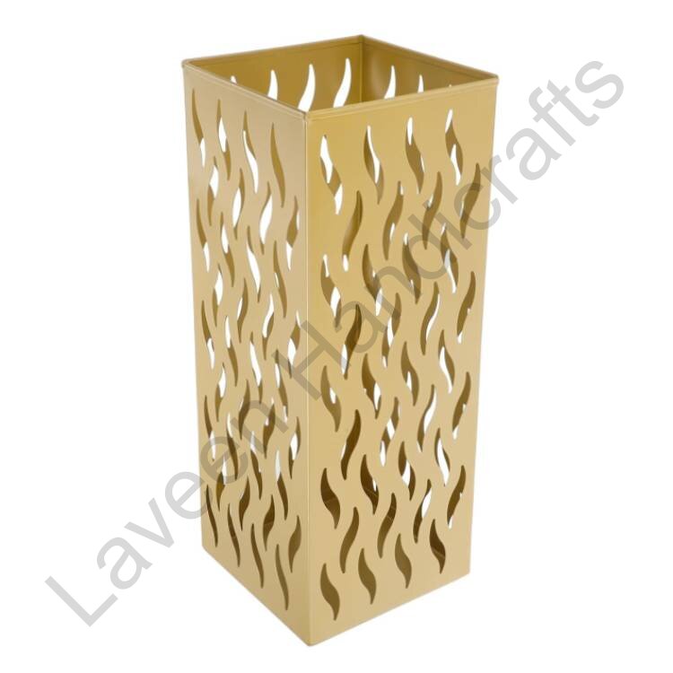 Innovative Iron Umbrella & Walking Stick Stand Golden