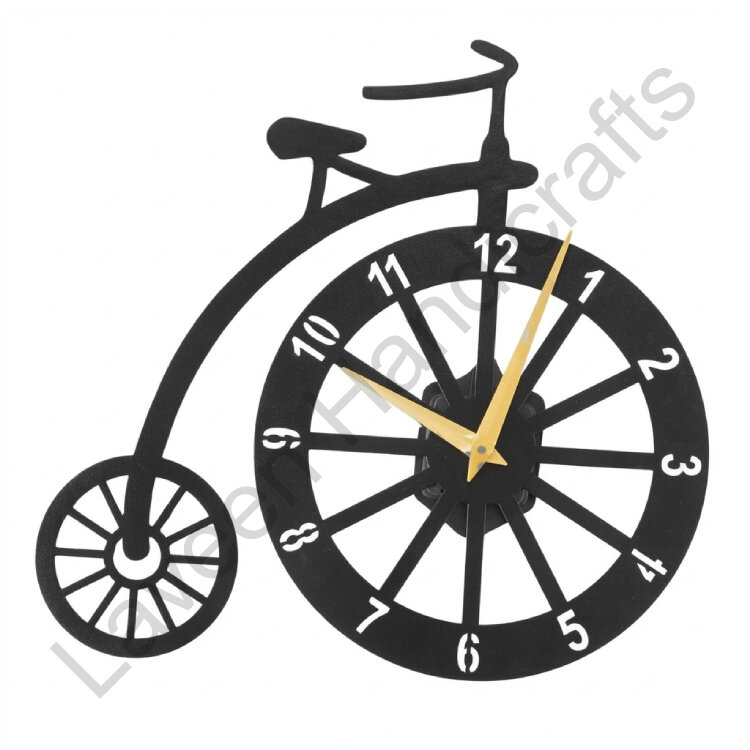Sleek Modern Wall Clock Black