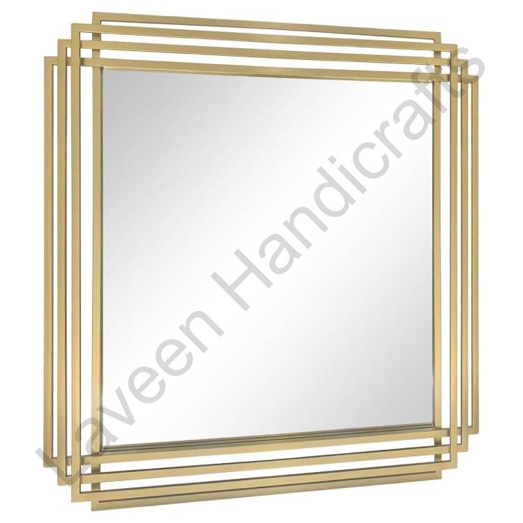 Rectangle Wall Mirror Golden