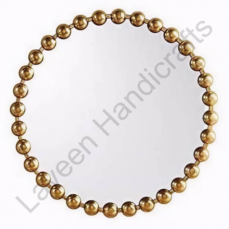 Circle Frame Wall Mirror Golden